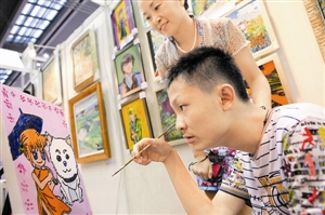 自閉癥孩子作品展出