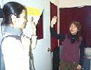 與屋主(朋友)打招呼
