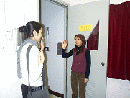 歡送訪客離開